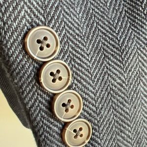 J. Crew Thompson Mens Linen Cotton Blue Blazer Jacket Size 42L Two Button New